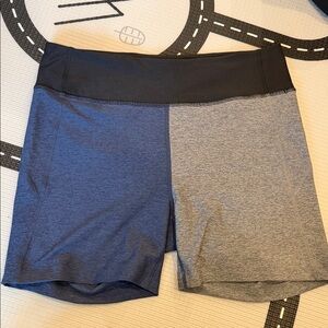 Outdoor Voices Black and Gray Bike Shorts size large